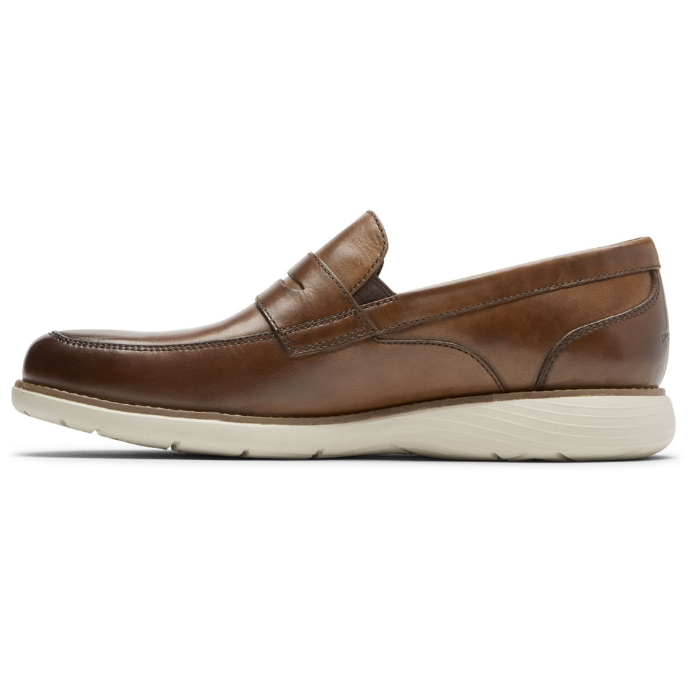 Rockport Loafers For Mens Brown - Garett Penny - NX4712935